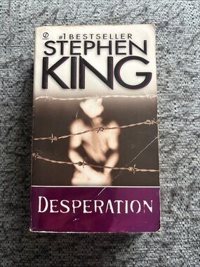 Stephen King "Desperation" Paperback Novel - Purple & Brown Cover